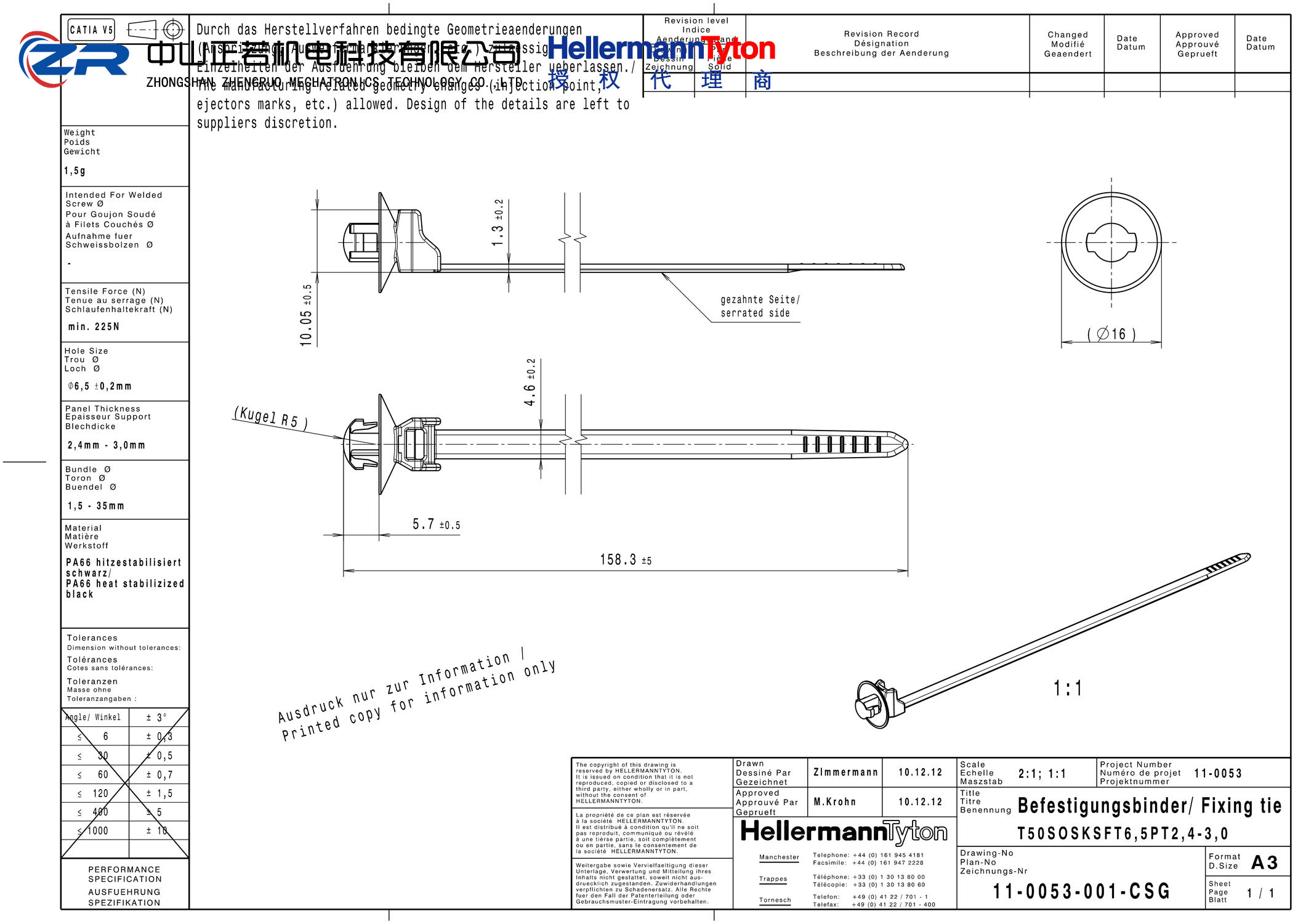 126-00185 T50SOSKSFT6.5PT2.4-3.0-PA66HS-BK 产品图纸 Hellermanntyton 授权代理-正若机电